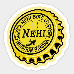 Vintage Nehi Imitation Banana Soda Bottlecap Sticker